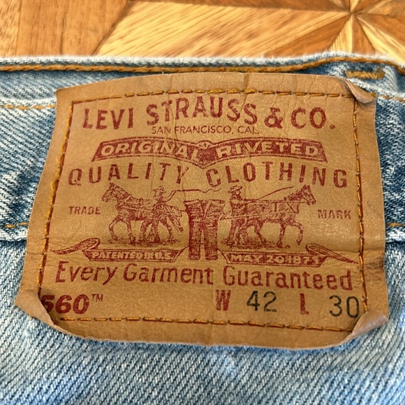 Levi’s 560 loose fit jeans 42x30 - Picture 2 of 9